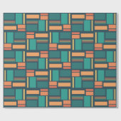Moderne Geometrie Geschenkpapier (Flach)