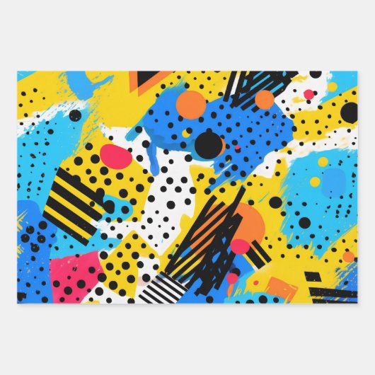 Moderne Geometrie Geschenkpapier Set (Vorderseite 2)