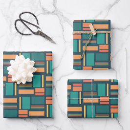 Moderne Geometrie Geschenkpapier Set