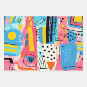 Moderne Geometrie Geschenkpapier Set (Vorderseite 2)