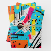 Moderne Geometrie Geschenkpapier Set (Beispiel)