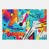 Moderne Geometrie Geschenkpapier Set (Vorderseite)