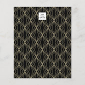 Moderne Geometrie Grau Schwarz Flyer (Hinten)