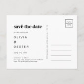 Moderne Geometrie | Kupfer Save the Date Einladungspostkarte (Rückseite)