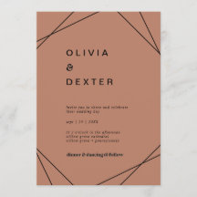 Moderne Geometrie | Lässige Hochzeit von Kupfer