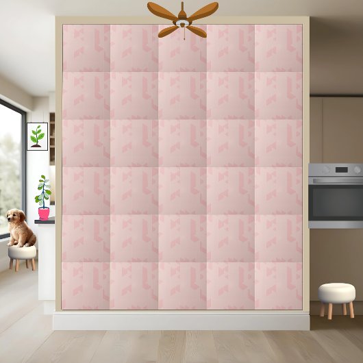 Moderne Geometrie mit Abstraktem Rosa Fliese