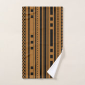 Moderne Geometrie mit festem Hintergrundtuch Badhandtuch Set (Handtuch)