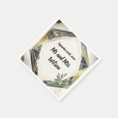 Moderne Geometrie mit kleinen Blume Napkins Serviette (Ecke)