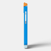 Moderne Geometrie mit symbolisch blau und orange E Case-Mate iPhone Hülle (Rückseite / Links)