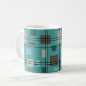 Moderne Geometrie Mitte des Jahrhunderts 8 Kaffeetasse (Vorderseite Links)