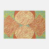 Moderne Geometrie Mitte des Jahrhunderts Fußmatte (Vorderseite)