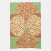 Moderne Geometrie Mitte des Jahrhunderts Geschirrtuch (Vertikal)