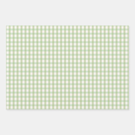 Moderne Geometrie Mitte - Grün & Pfirsichfarben Geschenkpapier Set (Vorderseite 3)