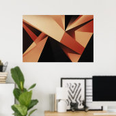 Moderne Geometrie - moderne Abstraktion Poster (Heimbüro)