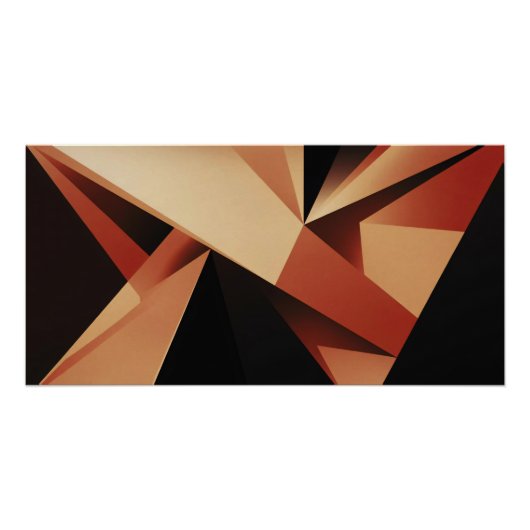 Moderne Geometrie - moderne Abstraktion Poster (Vorderseite)