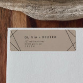 Moderne Geometrie | Orange Return Address Label