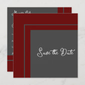 Moderne Geometrie Save the Date (Vorne/Hinten)