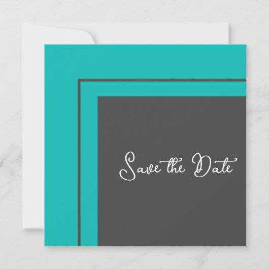 Moderne Geometrie Save the Date (Vorderseite)