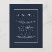 Moderne Geometrie | Simple Blue Wedding