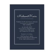 Moderne Geometrie | Simple Blue Wedding