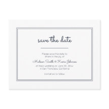 Moderne Geometrie | Simple Blue Wedding