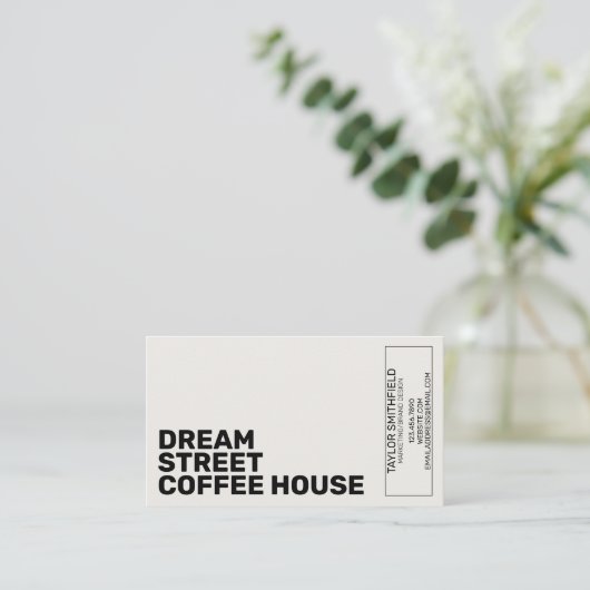 MODERNE GEOMETRIE VISITENKARTE (Stehend Vorderseite)