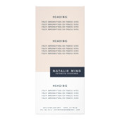 Moderne Geometrie Werbekarte (Vorne)