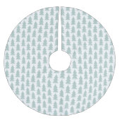 Moderne geometrisch blaue Weihnachtsbaumgrafik Polyester Weihnachtsbaumdecke (Vorderseite)