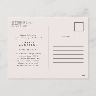 Moderne, geometrisch geometrische Terrakotta mit m Feiertagspostkarte