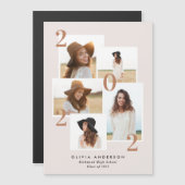 Moderne, geometrisch geometrische Terrakotta mit m Magnetkarte (Vorne/Hinten)