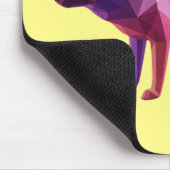Moderne, geometrisch geometrische Wolf-Gartenkunst Mousepad (Ecke)
