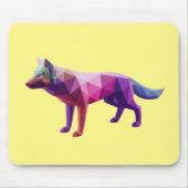Moderne, geometrisch geometrische Wolf-Gartenkunst Mousepad (Vorne)
