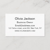 Moderne geometrisch rosa Orange des Mitteljahrhund Visitenkarte (Rückseite)