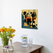 Moderne geometrische 2 Folienabdrücke Foliendrucke (Ablage(Küche))