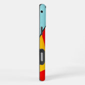 Moderne geometrische Abstrakt-Bright-Farben iPhone Hülle (Rechte Seite)