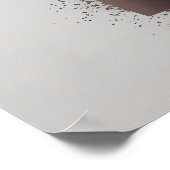 Moderne geometrische Abstrakte Auburn Elegant Mini Poster (Ecke)