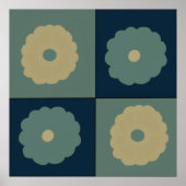 Moderne geometrische abstrakte Boho-Formen aus der Poster (Vorne)
