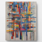 Moderne geometrische Abstrakte Kunst Fotoplatte (Vorderseite)