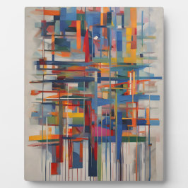 Moderne geometrische Abstrakte Kunst Fotoplatte