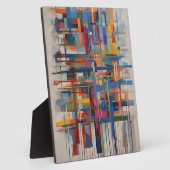 Moderne geometrische Abstrakte Kunst Fotoplatte (Seite)