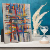 Moderne geometrische Abstrakte Kunst Fotoplatte (Seite)