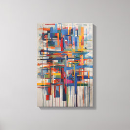 Moderne geometrische Abstrakte Kunst Leinwanddruck