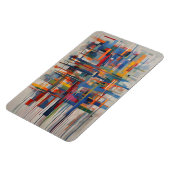 Moderne geometrische Abstrakte Kunst Magnet (Linke Seite)
