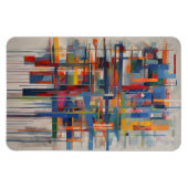 Moderne geometrische Abstrakte Kunst Magnet (Horizontal)