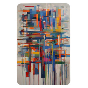 Moderne geometrische abstrakte Kunst Magnet