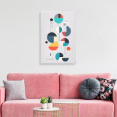 Moderne geometrische Abstrakte Kunst - Minimalisti Leinwanddruck (Insitu (Wohnzimmer))