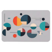 Moderne geometrische Abstrakte Kunst - Minimalisti Magnet (Horizontal)
