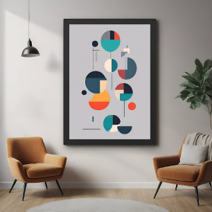 Moderne geometrische Abstrakte Kunst - Minimalisti Poster