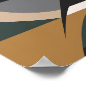 Moderne geometrische Abstrakte Kunst Poster (Ecke)