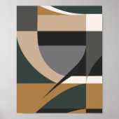 Moderne geometrische Abstrakte Kunst Poster (Vorne)